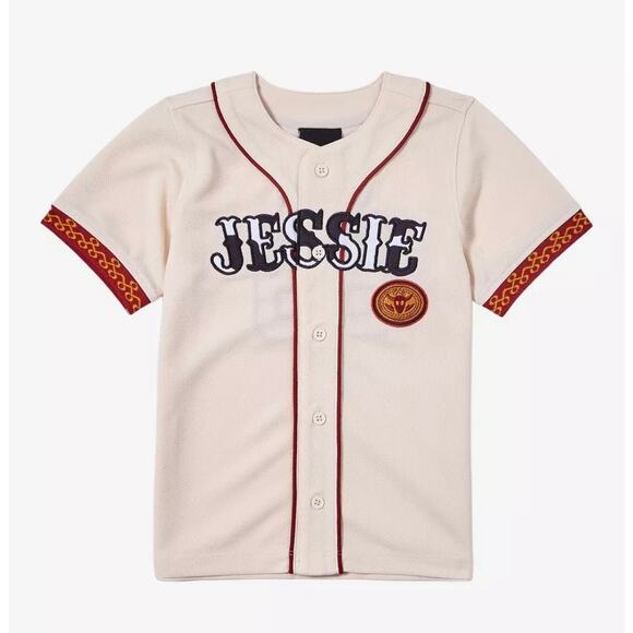 Pixar x BoxLunch Toy Story Jessie Baseball Jersey Cream Red Trim 4X - Picture 1 of 12